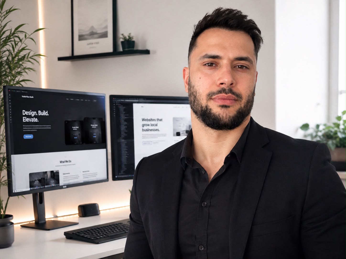 Porträt des Gründers Nuri Tüzün im Arbeitsumfeld des Studios